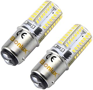 Bonlux Ba15d LED Bulb DC/AC 12V, 3W Warm White 3000K SBC B15 LED Small Bayonet Light Bulb Equivalent to 30-35W Halogen Lamp Double Connect Base Bulbs for RV, Camper Lighting, Boat Caravan