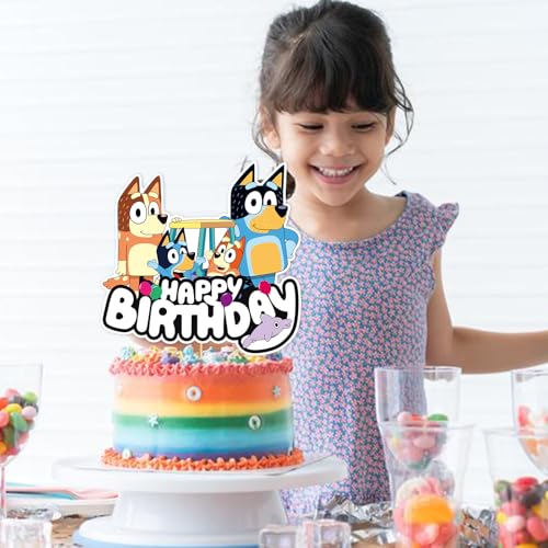 Blue Dog Cake Topper