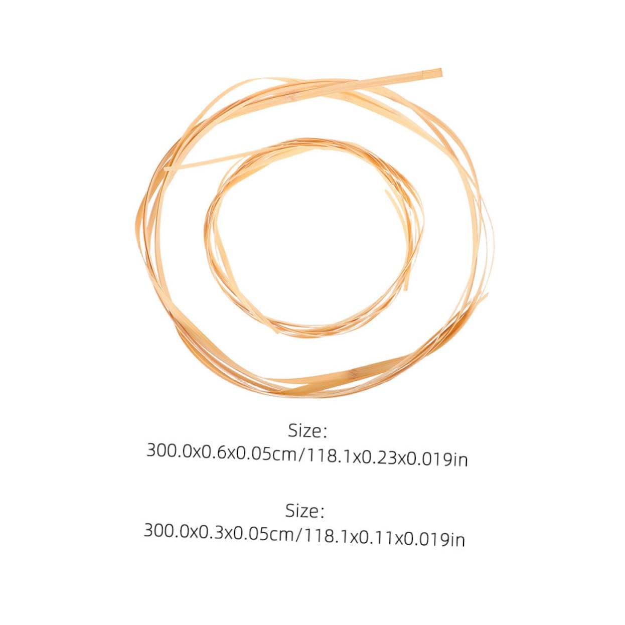 STOBAZA 4pcs Bamboo Weaving Strips Bamboo Material Basket Craft Supplies for Flower Arrangements Wedding Decorations for Weaving Making Projects Accessories