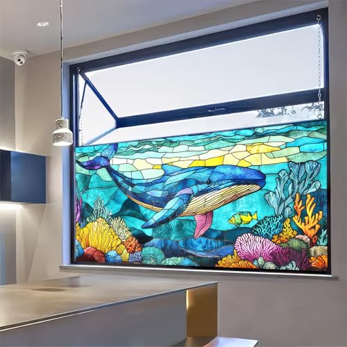 Vinilo decorativo para ventana BlissYard Ocean 39.3 x 17.7 in miniatura 2