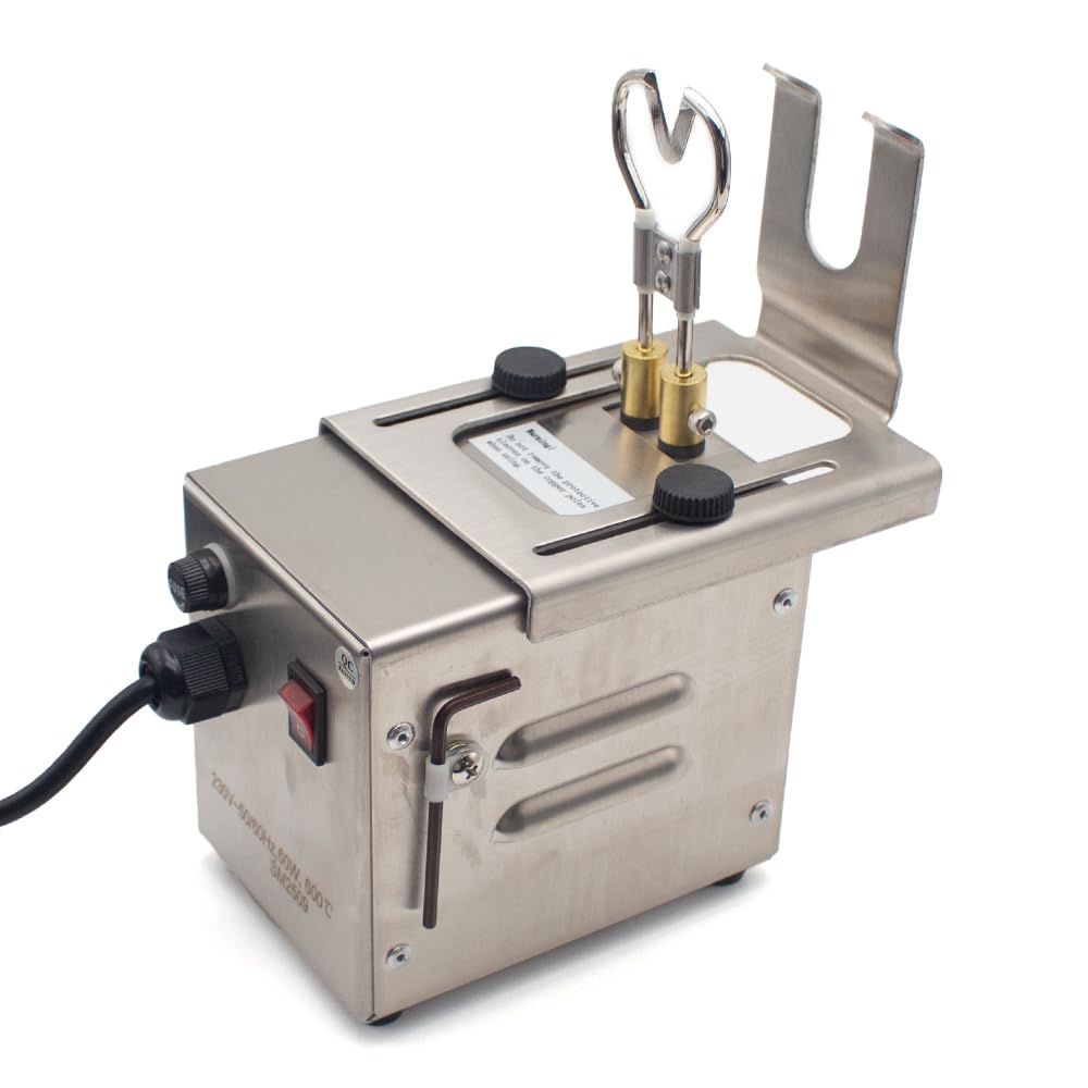 Toplionace Ferro Elettrico per il Taglio della Coda Dei Suinetti AC 220V 600°c Taglio Istantaneo Senza Sangue Lunghezza Regolabile Strumento Riscaldante da Tavolo