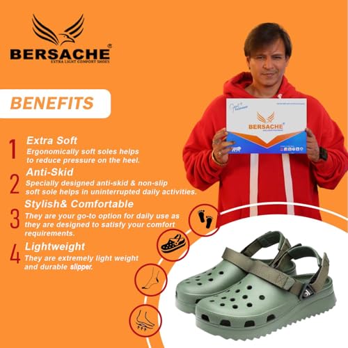 Image of BERSACHE Soft Classic Casual with Regular wear with Ultra Soft & Flexibility Technology Slipper for Men's /Boy