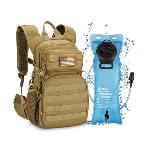 CVLIFE-Tactical-Hydration-Backpack-3L-Lightweight-Water-Bag-Hydration-Pack-Hiking-Backpack-with-Water-Bladder-for-Men-Women-Heavy-Duty-Molle-Water-Backpack-for-Cycling-Running-Hunting CVLIFE Tactical Hydration Backpack 3L, Lightweight Water Bag Hydration Pack, Hiking Backpack with Water Bladder for Men Women, Heavy Duty Molle Water Backpack for Cycling, Running, Hunting