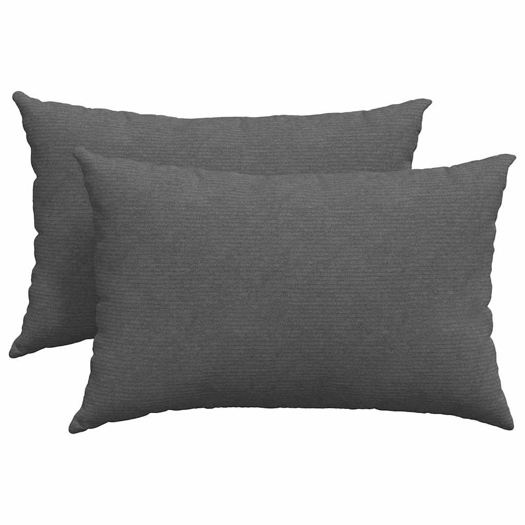 Morbido cuscino in velluto a coste per divano, 2 pezzi, con texture vellutata e design moderno, elegante cuscino per divano e cuscino decorativo in peluche