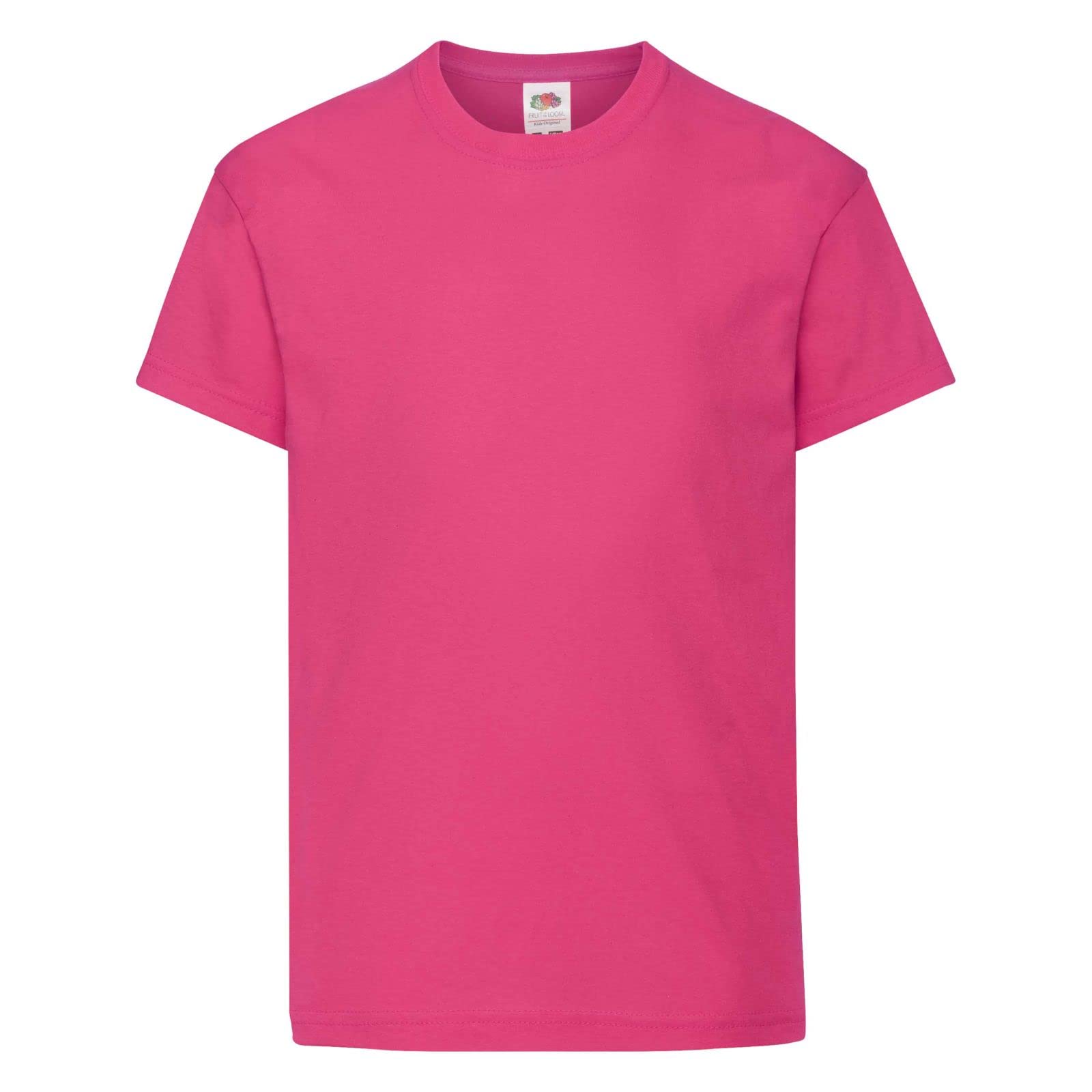 Fruit Of The Loom Fuchsia Kid's Original T-Shirt Single