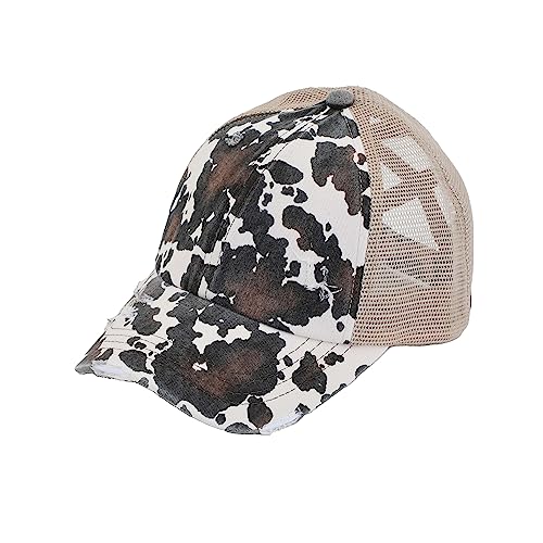 Image of C.C Ponycap Messy High Bun Ponytail Adjustable Mesh Trucker Baseball Cap Hat