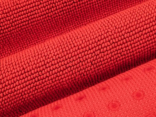 Image of Cotton Paradise 100% Cotton Turkish Bathmat Rug, Soft Absorbent Quick Dry Non Slip, 20x34 Bathmat Rug, Red