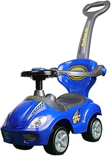 سيارة دفع جود لاك بايبي قابلة للركوب للأطفال من دريم لاند، أزرق - FL-301