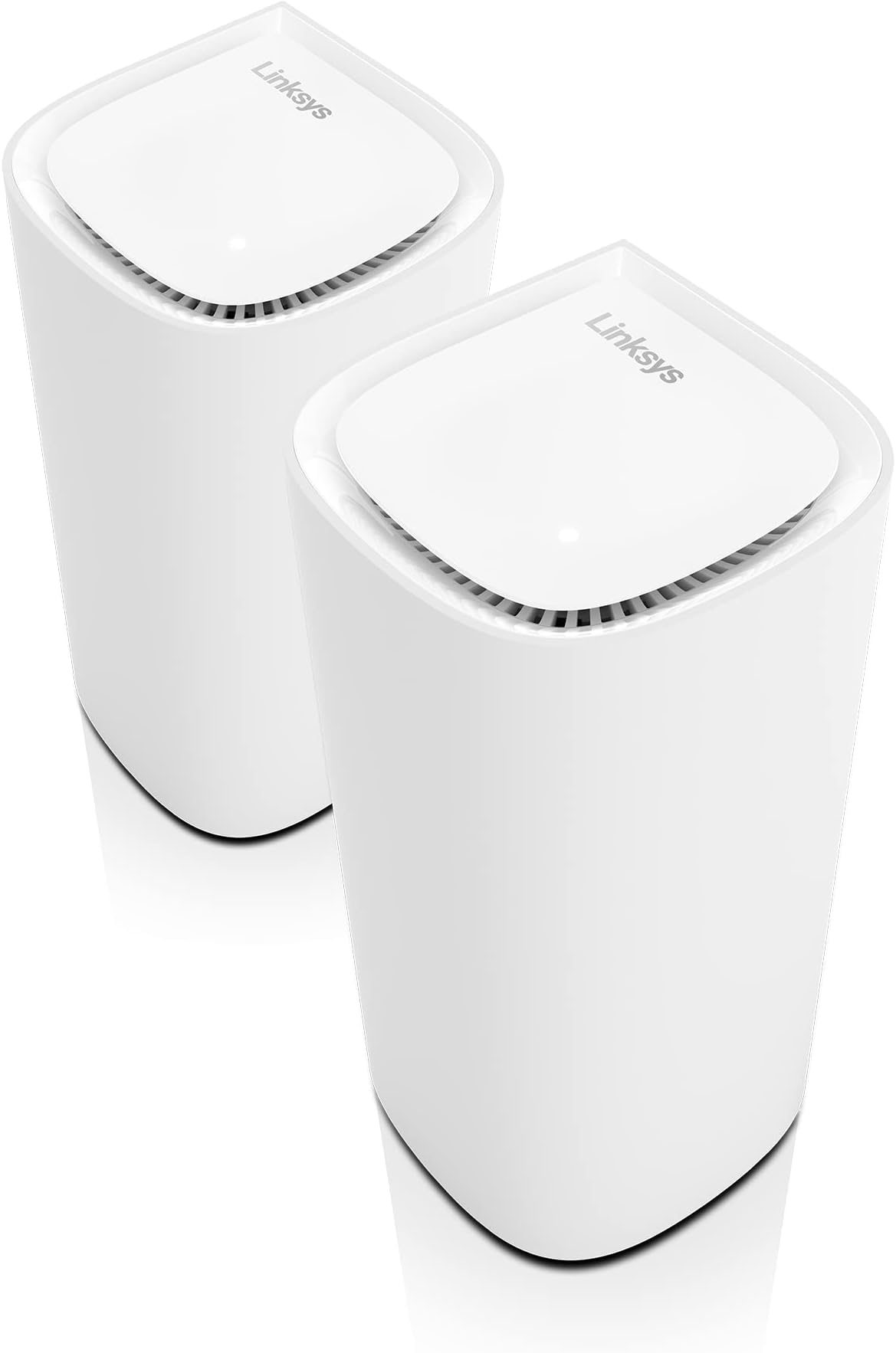 – Linksys Velop Pro WiFi 6E Tri-Band Mesh System MX6202-KE — Cognitive Mesh Router with 6 Ghz Band Access & 5.4 Gbps True Gigabit Speed — Whole-Home Coverage up to 6,000 sq. ft. & 200 Devices — 2 Pack
