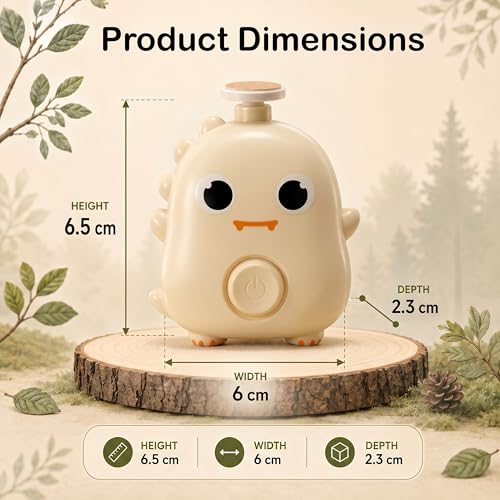 Image of Uonibaby StarAndDaisy Baby Nail Trimmer, Baby Nail Cutter New Born 0-12 Months with 3 Filer Adjustment Electric Baby Nail Cutter, Safe Grooming /Nail Kit for Infant & Toddler - (Dinosaur Assort)