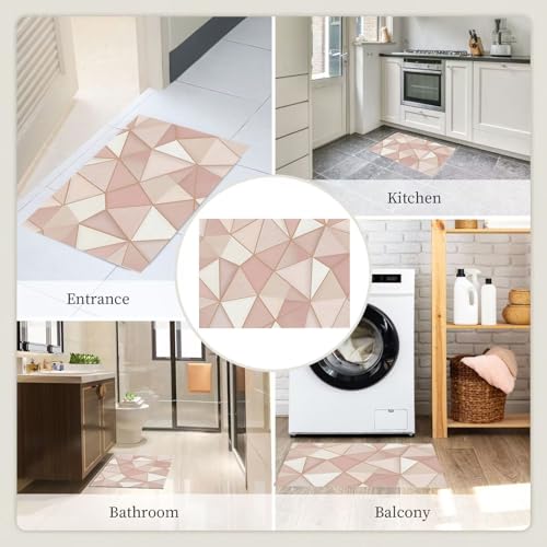 Tapis géométrie 3D lavable pour éliminer les taches - 6