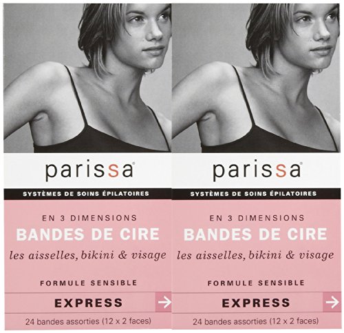 Parissa Wax Strips Assorted Size Sensitive - 24 ct - 2 pk