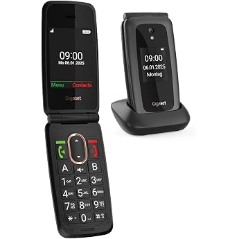 Gigaset GL795 Folding Mobile Phone 4G Volt 2.8 Inch Display Dark Grey