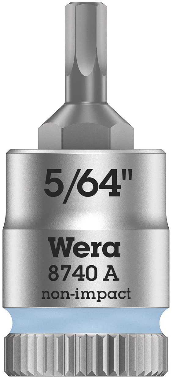 Wera 8740 A Zyklop In-Hex 1/4"" Bit-Socket 5/64"" x 28mm