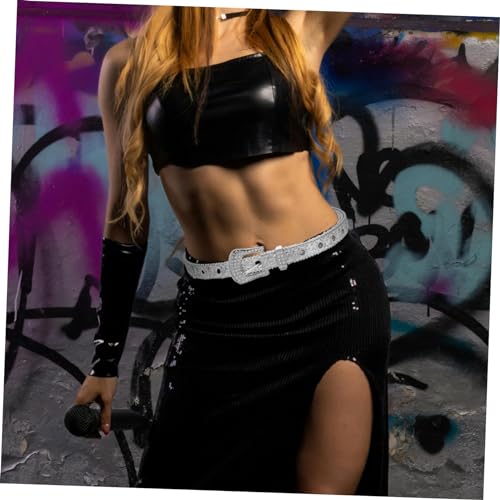 Adjustable Rhinestone Dress Belt for Women Vintage Sparkle Waist Belt Elegant Casual Jeans Accessory for Parties and Everyday Wear4