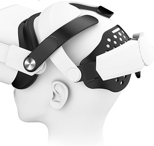 CNBEYOUNG Correa ajustable para la cabeza compatible con Quest 2, repuesto para Quest 2 Elite Strap Accesorios de soporte mejorado y comodidad en