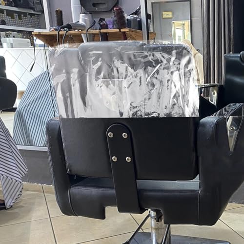 Funda de PVC para silla de barbería y cubierta protectora de respaldo 7