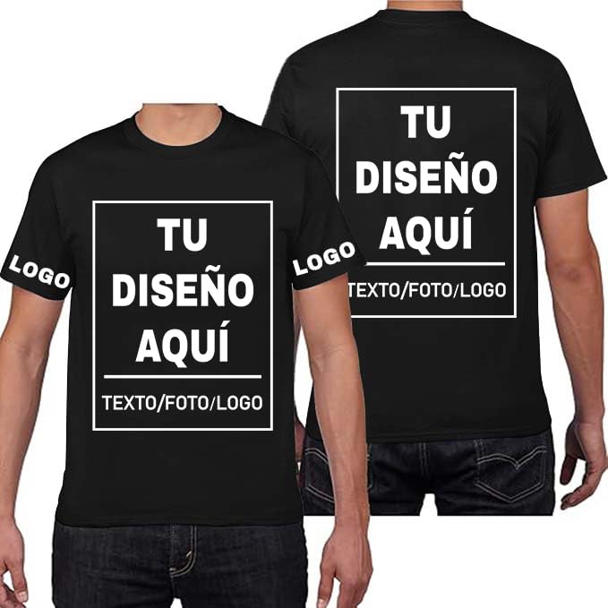 PRFELMG Camiseta Personalizada,Camisetas Personalizadas Unisex,Personalizar Camisetas 4 Caras,Personalizadas con diseño de tu Propio,Logo/Fotos/Textos,Regalo Original y Divertido