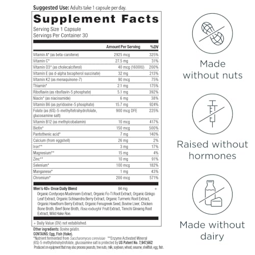 Ancient Nutrition Methylated Multivitamin for Men 40+