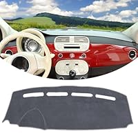 Couverture De Tableau De Bord Pour Fiat 500 500c 500e 2007-2024, Tapis
