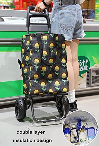 Einkaufstrolley Faltbare Einkaufstrolleys, Einkaufstasche Mit Rädern, Rollender Allzweckwagen, Wiederverwendbare… – Bild 4