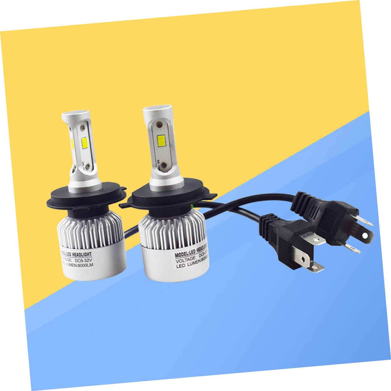 Cabilock 2 pièces Ampoule LED Csp pour Voiture Éclairage Puissant avec Refroidissement Rapide Étanche et Durable Lot de Remplace les Ampoules Halogènes