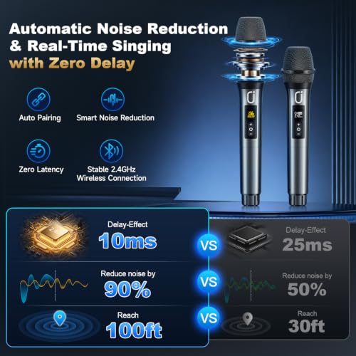 JYX 260W Trolley Party Speaker, 12 Hours, 2 Mics, Bluetooth 5.3, Black - Image 4