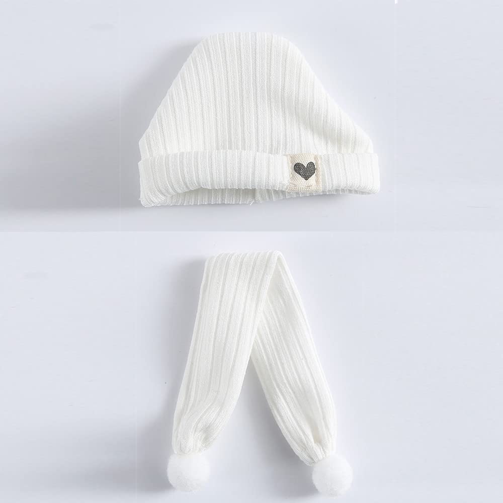 Vêtements de poupée OB11 haut de gamme costume écharpe chapeau blanc pour poupée 1/12 BJD