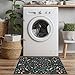 Lahome Insect Botanical Floral 2x3 Small Kitchen Rugs for Entryway Black Door Mat Indoor Entrance,Washable Boho Bathroom Area Rug,Soft Non-Slip Indoor Carpet Throw Rugs for Entry Laundry(Black,2x3)