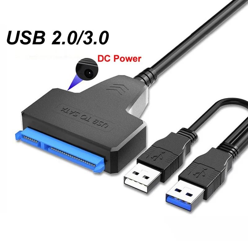 SATA na USB 3.0 2.0 Easy Drive kabel USB 3.0 do Sata III, adapter do dysku twardego, zewnętrzny 2,5 cala HDD SSD adapter do dysku twardego Power DC (USB 3.0 Power)