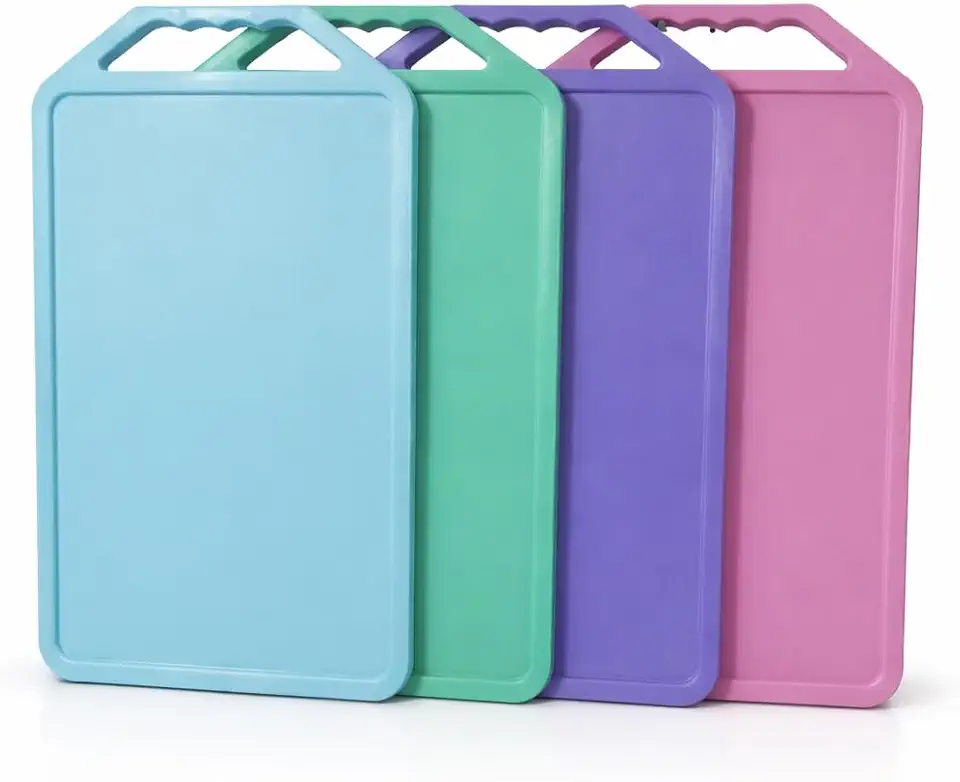 Tábua de Frios Plástica Colorida Com Alça Higienica Ideal Para Cortar Queijos Carnes e Frios