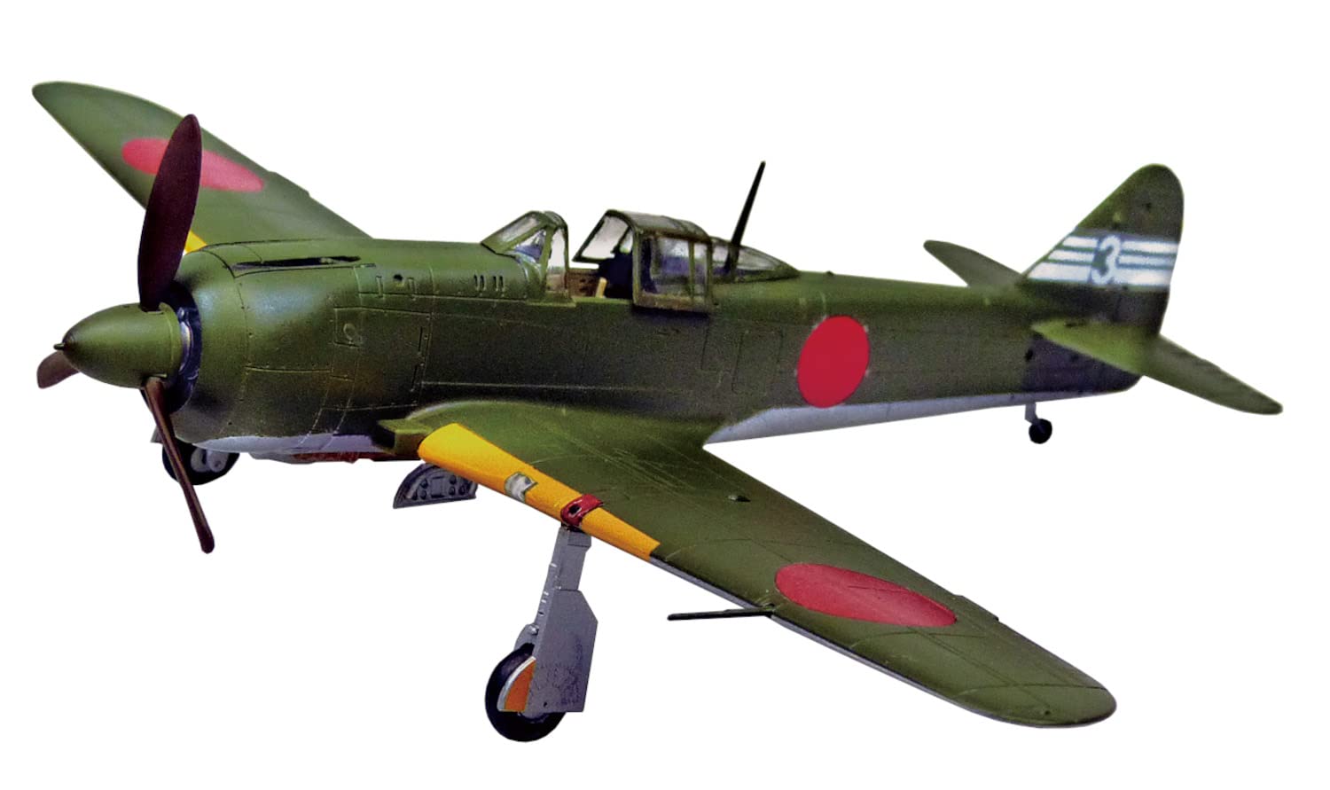 Aoshima 1/72 Aircraft Series No. 6 Type 5 Fighter Model Ki-100-II Plastic Model