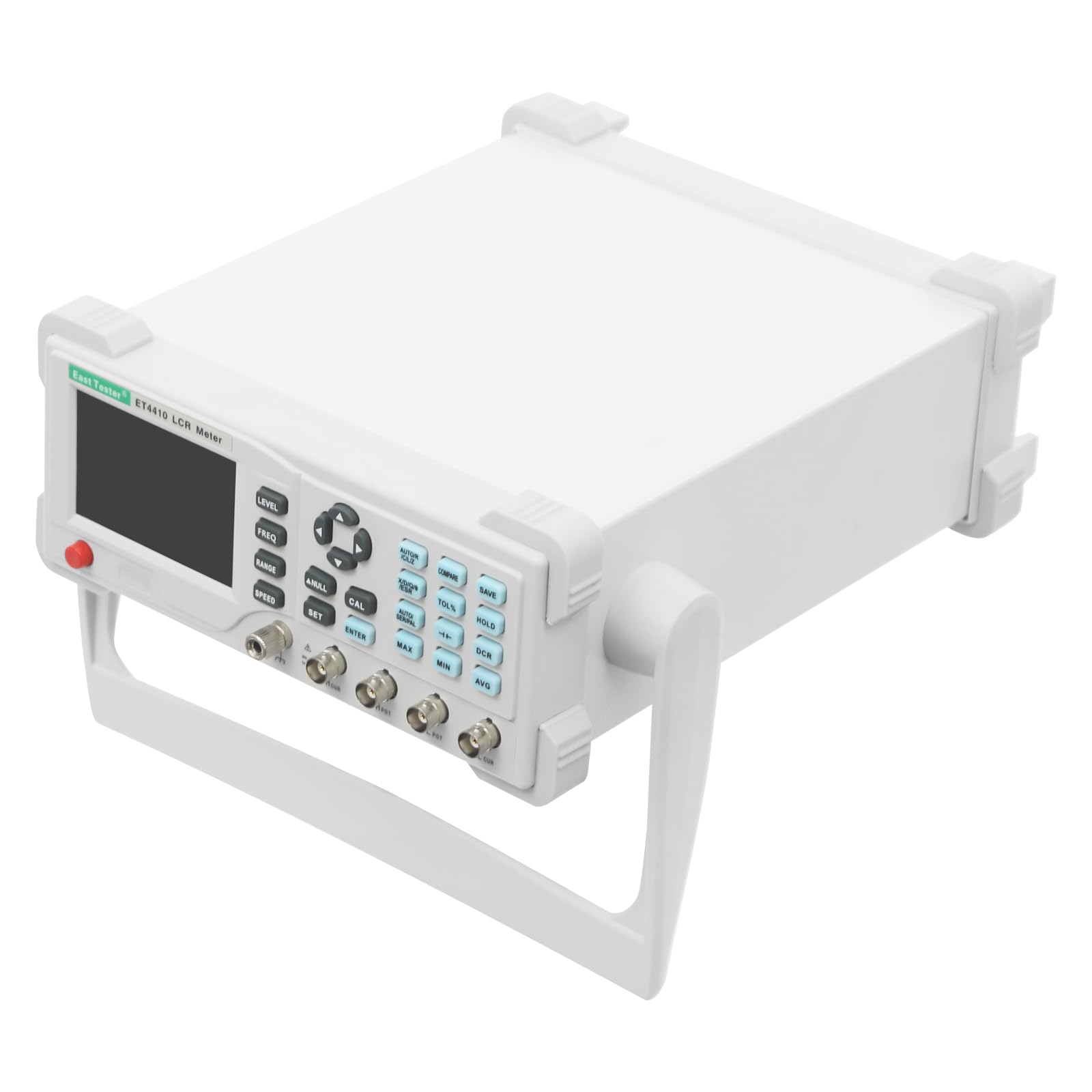 LCR-Messgerät ET4410,Hohe Genauigkeit Tisch-Digital-LCR-Messgerät,LCR-Tester mit Verstellbare Halterung TestklemmenLanges NetzkabelKlares LCD-Display,Hohe Effizienz Professionelle Testausrüstung