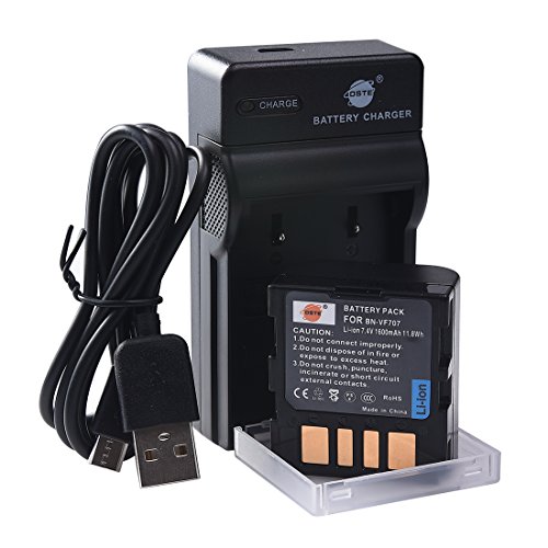 Batterie BN-VF707 DSTE et chargeur USB pour caméscopes JVC GR-D29 et GR-D240