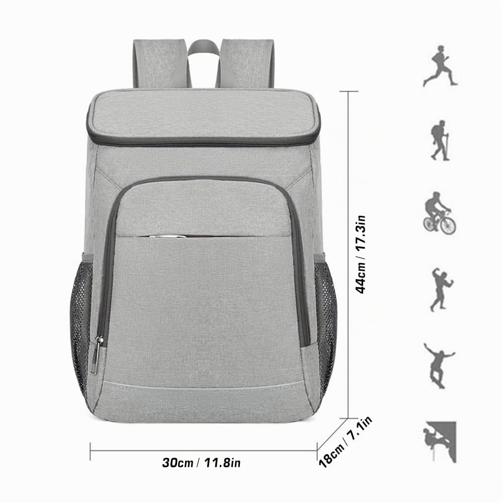 sac à lunch isolé,Sac à dos isotherme de 30 litres Sac à lunch isolé étanche pour camping en plein air, randonnée, pique-nique sur la plage
