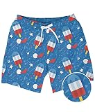 Tipsy Elves Retro Patriotic Pops Stretch Swim Trunks Size Medium