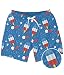 Tipsy Elves Retro Patriotic Pops Stretch Swim Trunks Size Medium