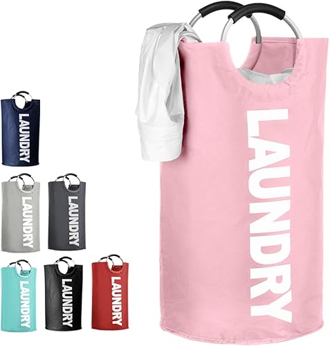Cesta grande para ropa sucia de 115 litros, con asas de transporte suaves, bolsas de lavandería plegables, organizador de ropa para dormitorio,
