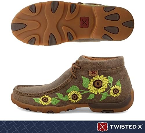 Twisted X Women's Chukka Side Detailing Moccassin, Bomber/Sunflower, 8(M) | Image 1