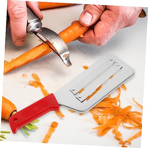 Cortadora de verduras manual con mango rojo miniatura 7