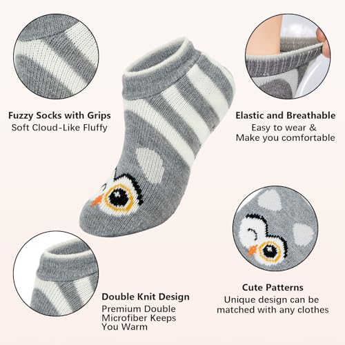 Image of American Trends Slipper Socks for Women Non Slip Christmas Socks Comfy Warm Winter Grippy Socks with Grippers