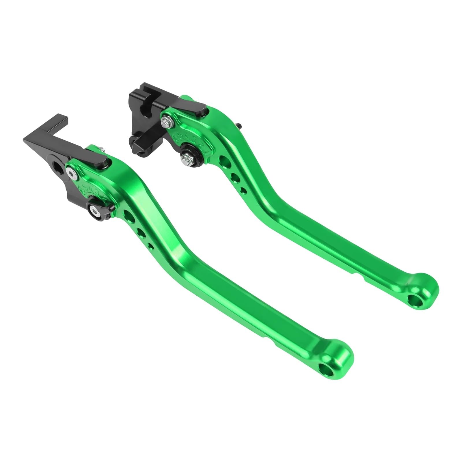 Riderai Long-Green Motorbike Clutch Levers Cnc Adjustable Brake Clutch Levers For Yamaha Mt125 Mt-125 Mt 125 2014-2021 Handles Bar Lever(Long-Green)