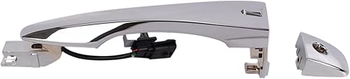 Miniatura 536 de TRQ Manija de puerta exterior delantera izquierda plateada para el lado del conductor compatible con Nissan 370Z 2009-2017