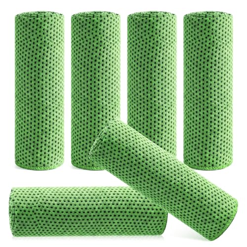 Hosuly 6 Pack Cooling Towels 40"x12", Bright Green