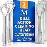 Mouthology Raspador de lengua para adultos (paquete de 2),