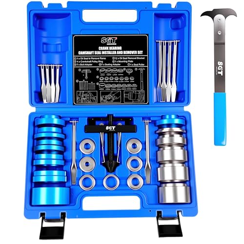 Transfer Case Input Seal Installation - 2020-2023 Chevrolet Silverado & GMC Sierra 2500HD/3500HD 5 SGT Crank Bearing Camshaft Seal Installer and Remover Set,33pcs Crank Bearing Camshaft Seal with Seal Puller,Crank Seal Installer kit for Automotive Engine Repair