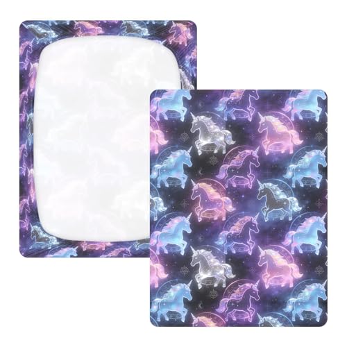 Drap de berceau coton doux galaxie cadeau naissance mixte - 4