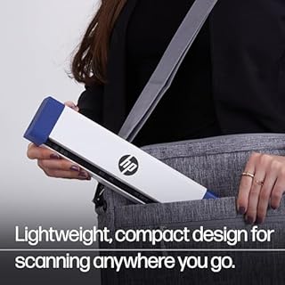 HP PS150 Portable Document Scanner | Compact, Portable, Wireless Digital Scanner with Duplex Mode for Home & Office | Rechargeable, USB & Wi-Fi Direct, Compatible with Mac & Windows PC and Laptop