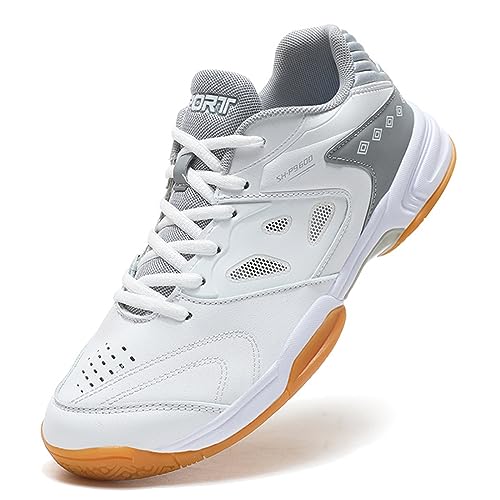 ONAIC Mens Pickleball Shoes Rubber Sole Indoor Court Shoes Wear-Resistant Comfortable Badminton Trainers for Racketball Squash Volleyball