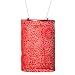 Allsop Home and Garden Stella Solar Lantern, Metallic Red